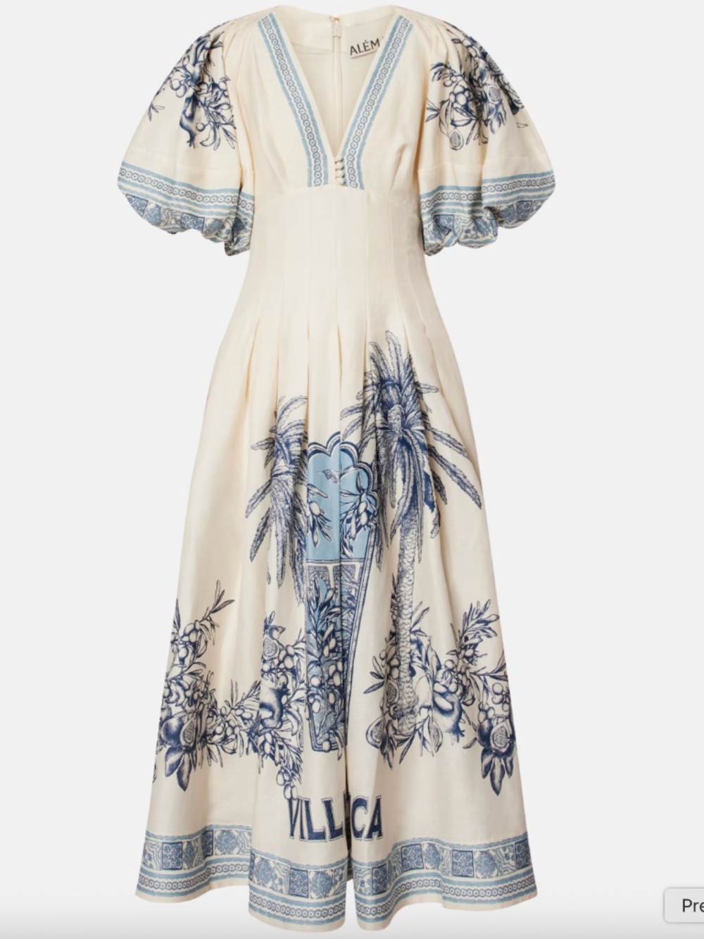 Alemais villa romantica corset midi dress